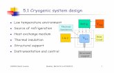 5.1 Cryogenic system design - USPAS | U.S. Particle ...uspas.fnal.gov/materials/10MIT/Lecture_5.1.pdf · 5.1 Cryogenic system design ... Calculate the consumption if the vessel had