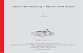 Ocean Tide Modeling in the Southern Ocean · PDF fileOcean tide modeling in the Southern Ocean ... 1687, Newton established the equilibrium theory, which explained the forces that