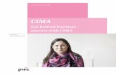 CIMA - PwC · PDF fileCIMA updates its syllabus and examinations every four to five years following comprehensive consultation and research with employers to ensure it reflects the