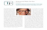 Anthony de Mello: On Fire - Home | Thinking Faith: The ... · PDF fileAnthony de Mello: On Fire Karen Eliasen Fr Anthony de Mello is the featured Jesuit this month in a spe-cial calendar