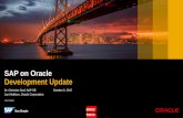SAP on Oracle Development Update -   · PDF fileCUSTOMER Dr. Christian Graf, SAP SE Jan Klokkers, Oracle Corporation SAP on Oracle Development Update October 2, 2017