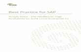 Best Practice for SAP - SUSE Linux · PDF fileAvailability on SUSE Linux Enterprise 12. Best Practice for SAP Simple Stack - SAP NetWeaver High Availability on SUSE Linux Enterprise