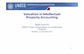 Valuation in Intellectual Property Accounting · PDF fileValuation in Intellectual Property Accounting ... (IAS) 38 on intangible assets • intangible assets generated through in-house