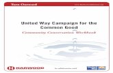 United Way Campaign for the Common Good - …unway.3cdn.net/8e505013f84d1cfe50_ksm6btxz0.pdf · In collaboration with Turn Outward www.!eHarwoodInstitute.org Community Conversation