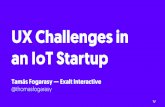 UX Challenges in an IoT Startup - hwsw.hu · PDF fileSzívhang-keresés 12!30. Designing for Context @thomasfogarasy 4. What is the context? • Sitting or lying? Day or night? •