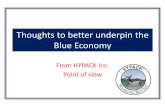 Thoughts to better underpin the Blue Economy · PDF fileThoughts to better underpin the Blue Economy From HYPACK Inc. Point of view ... 12/10/2013 4:48:43 PM