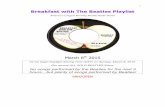 Breakfast with The Beatles  · PDF fileBreakfast with The Beatles Playlist ... The song had contemporary lyrical additions, in ... Piano,synthesizer,backingvocals,!