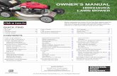 OWNER’S MANUAL - American Honda Motor Companycdn.powerequipment.honda.com/pe/pdf/manuals/00X31VL0N020.pdf · OWNER’S MANUAL HRR216VKA LAWN MOWER Before operating the mower for