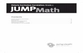 Ontario Curriculum Correlation: Grade 1 JUMPMath Math ON... · Contents Number Sense and Numeration 3 Measurement 5 Geometry and Spatial Sense 7 Patterning and Algebra 9 JUMPMath