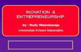 INOVATION & ENTREPRENEURSHIP - rudy …rudy-wawolumaja.lecturer.maranatha.edu/wp-content/uploads/2014/02/... · Dinamo/generator listrik (Faraday-British-1831), ... perbaikan penenunan