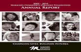 2009 – 2010 Maricopa Community Colleges Foundation Annual ... · PDF fileMaricopa Community Colleges Foundation Annual Report ... Diana Washington . Rachel Rabinovich . ... The Maricopa