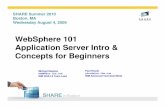 WebSphere 101 Application Server Intro & Concepts for ... · PDF fileapplication that’s intended for high-end applications. ... • CICS, IMS, SAP, ... 4 1.Server is Started