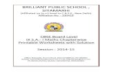 BRILLIANT PUBLIC SCHOOL , SITAMARHIbrilliantpublicschool.com/files/...S.A.-I-Maths...Solution-2014-15.pdf · BRILLIANT PUBLIC SCHOOL , SITAMARHI ... Multiply (3 5 6 2− +) by( )