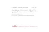 Auditing Standard ASA 705 Modifications to the Opinion in ... · PDF fileAuditing Standard ASA 705 Modifications to the Opinion in the Independent Auditor's Report ... This Auditing
