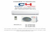 OWNER’S MANUAL - Сooper&Hunter International … Series_en.pdf · MODELS: CH-S09FTXG CH-S12FTXG CH-S18FTXG CH-S24FTXG OWNER’S MANUAL Split Air Conditioner DC INVERTER Series