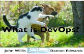 What is DevOps? - SCALE · PDF fileDev DevOps Ops W a ll of i on C onfus. ... Dev Manager Ops ... What Developers want... Self-service Infrastructure is the app (and vice versa)