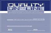 QUALITY ON LINE THE - · PDF fileon line the quality prepared by: the institute for higher education policy support for this project provided by: benchmarks for success in internet-based