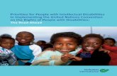 Priorities for People with Intellectual Disabilities in ... · PDF filePriorities for People with Intellectual Disabilities in Implementing the ... freedom from discrimination ...