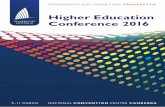 Higher Education Conference 2016 - etouches · PDF fileHigher Education Conference 2016 ... All Australian university vice‑chancellors, ... Vice‑Chancellors of all Australia’s