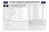 Central arkansas Bears BasketBall - UCA MBB GAME NOTES/UCA 2014-15 UCA BEARS BASKETBALL • PAGE 3 HEAd COACH RUSS PENNELL Russ Pennell returned to the University of Central Arkansas
