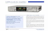 2 MHz Lock-In Amplifier - Stanford Research · PDF file2 MHz Lock-In Amplifier ... experimental situations. Sensitivity and Input Range ... Low pass filters Typical RC-type filters
