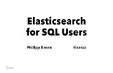 Elasticsearch for SQL Users - Percona · PDF fileCREATE TABLE IF NOT EXISTS emails (sender VARCHAR(255) NOT NULL, recipients TEXT, cc TEXT, bcc TEXT, subject VARCHAR(1024),