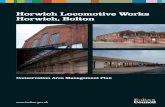 Horwich Locomotive Works Horwich, Bolton LOC… · The report identifies the ... Horwich Locomotive Works Conservation Area is situated eight miles west of Bolton and approximately