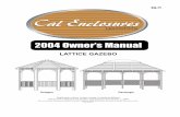 2004 Owner's Manual - Cal Spas - Hot Tubs, Spas,calspas.com/downloads/manuals/2004/2004_Gazebo_Manual.pdf · This Owner’s Manual is for gazebos manufactured after January 1, 2004