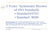 5 Years’ Systematic Review of ISO Standards ...resource.npl.co.uk/docs/science_technology/ionising radiation/clubs... · of ISO Standards • Standard10703 • Standard 9696 ...