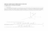 ME201/MTH281/ME400/CHE400 Legendre  · PDF filehow to use Mathematica in calculations with Legendre polynomials, and (3) to present some examples of the use of Legendre