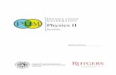 PHYSICS UNION MATHEMATICS Physics II - · PDF filePHYSICS UNION MATHEMATICS Physics II Dynamics Supported by the National Science Foundation (DRL-0733140) and Science Demo, Ltd. Student