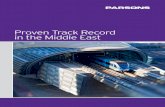 Proven Track Record in the Middle East · PDF fileLusail City Development, Qatar. 2 3 Offices in the Middle East Our Markets Parsons’ Presence in the Middle East Parsons’ global