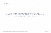 Smart Software Licensing Product Configuration Guide (CSR) · PDF fileSmart Software Licensing – Product Configuration Guide (CSR) Product Configuration Guide April 2016 ... directory
