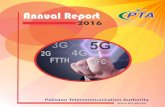 Annual Report PTA - Pakistan Telecommunication · PDF fileAnnual Report PTA 2016 2G ... Muhammad Saleem and includes Mr. Muhammad Arif Sargana, Dr. Shahbaz Nasir, ... FAB Frequency