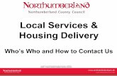 Who’s Who and How to Contact Us · PDF fileMike Turner Head of Property Services and ... A full list of local council telephone numbers, ... Peter Jeffreys Contracts & Commercial