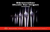 Bärenreiter Music for Organ · PDF file1 Bärenreiter Music for Organ 2014/2015 Your Music Dealer: Bärenreiter-Verlag · 34111 Kassel · Germany ·   · SPA 238