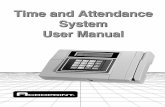 Time and Attendance System - Acroprint Time Recorder Co. · PDF file2 Time and Attendance System ... form by any means without the express written permission of Acroprint Time ...
