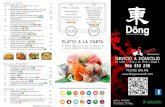 menu - Dong ASIAN & SUSHI  · PDF fileWOK DE TERNERA CON ESPÁRRAGOS TERNERA 0 POLLO AL TIE-BAN. Carne con bambú y setas chinas servidas en Tie-ban (fuente de hierro caliente)
