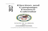2017 Election & Campaign Finance · PDF fileCampaign Finance Calendar. AMENDMENTS TO DOCUMENT Date Change Made Calendar ... election authority a list of facilities licensed or certified