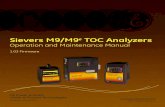 Operation and Maintenance Manual - EquipNet · PDF file  DLM 77000-01 EN Rev. C Sievers M9/M9e TOC Analyzers Operation and Maintenance Manual Analytical Instruments 1.03 Firmware