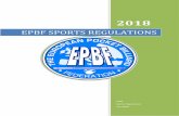 EPBF SPORTS REGULATIONS - …europeanpocketbilliardfederation.com/wp-content/uploads/2017/12/... · Version 02.01.2018 Page 3 EPBF SPORTS REGULATIONS 2018 § Prefix The EPBF is a