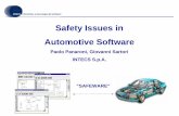 Paolo Panaroni, Giovanni Sartori INTECS S.p.A.  · PDF file1 Safety Issues in Automotive Software Paolo Panaroni, Giovanni Sartori INTECS S.p.A. “SAFEWARE”