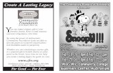 Program - Snoopy - Community Players - Snoopy.pdf · Charlie Brown, Linus, Lucy, Sally, Peppermint Patty Where Did That Little Dog Go? Charlie Brown Dime A Dozen Lucy, Sally, Peppermint