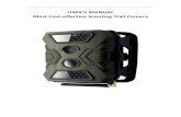 USER’S MANUAL -  · PDF fileUSER’S MANUAL Most Cost-effective Scouting Trail Camera . Contents 1. Introduction