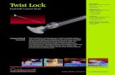 Twist Lock - Cablecraft · PDF fileDescription: Twist Lock Industrial Push-Pull Control Head Applications: • Engine shut down † Engine choke † Latch operation † Valve operation