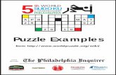Puzzle Examples - US Puzzle and Sudoku Championshipswpc.puzzles.com/wsc2010/downloads/WSC5-Examples.pdf · Puzzle Examples from Lead Sponsor 5 ... Numbers (circled or not) do not