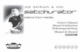 Satchurator Owner's manual - korg- · PDF file4 A few words from Joe Satriani “I love effects pedals. They help me be creative. They push my guitar playing into new musical directions.