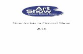 New Artists in General Show 2018 -   · PDF fileTop Juried/Invitational Shows: Body Language, ... Manhattan, NY November, 2015; ... art galleries,