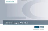 LOGO! App Manual - Siemens - VA Root · PDF file2 LOGO! App from Siemens - Overview LOGO! App from Siemens The free of charge LOGO! App enables you to monitor actual process values