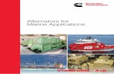 Alternators for Marine Applications - STAMFORD | AVK · PDF fileAlternators for Marine Applications. ... (bar) wound stator coils and flat copper rotor windings that can withstand